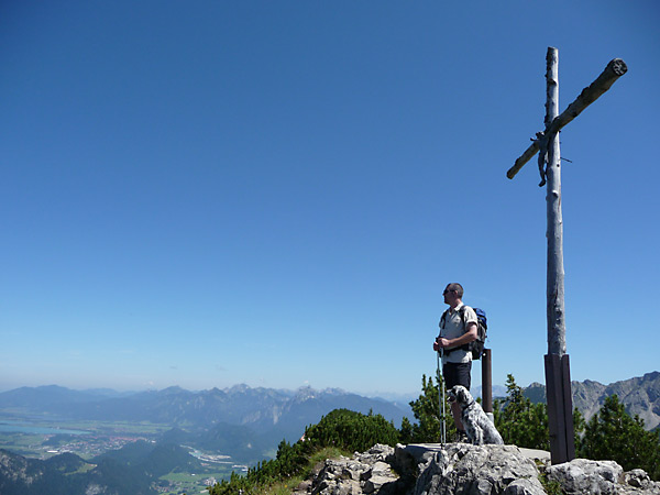 Breitenberg Gipfelkreuz auf 1.838 m Höhe