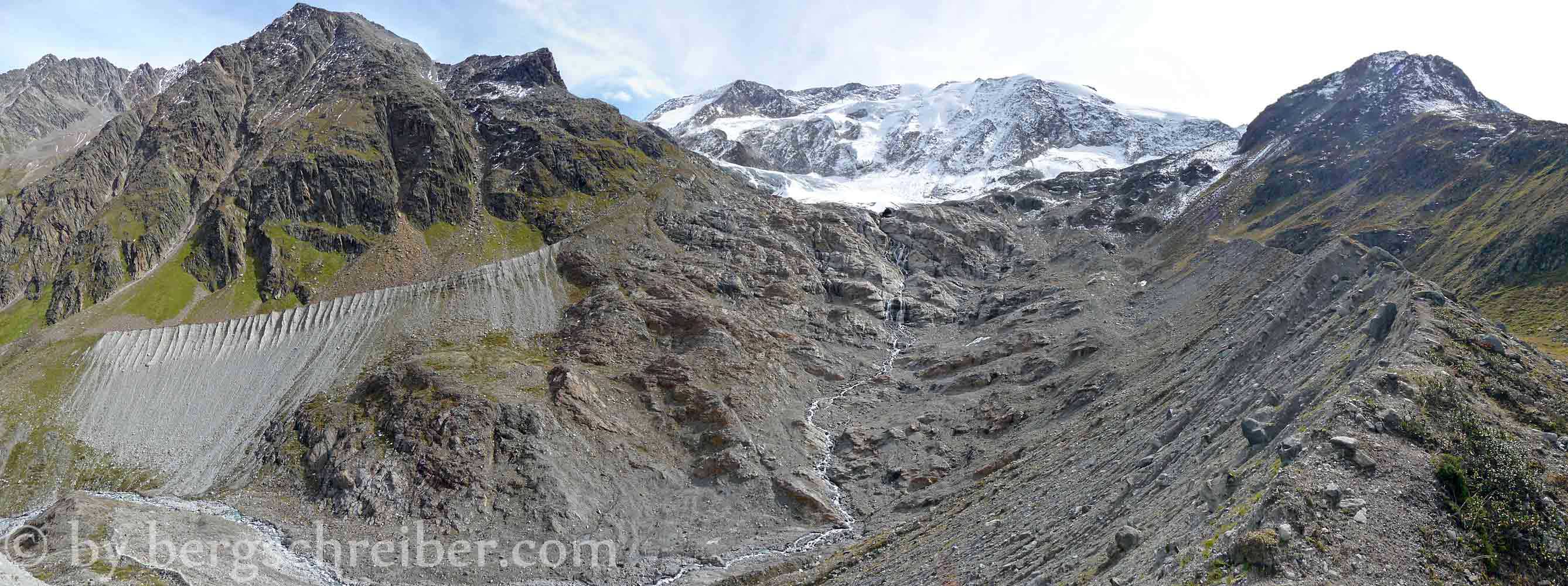 Gletscherbett des (fast) verschwundenen Taschachferners