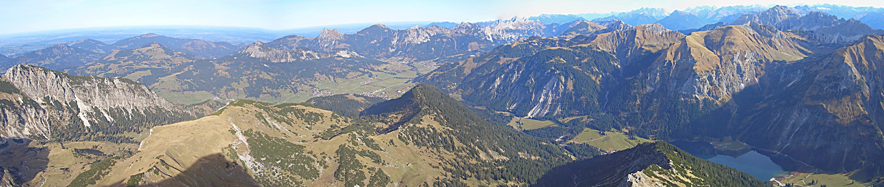 Panorama der Allgäuer Alpen vom Geißhorn