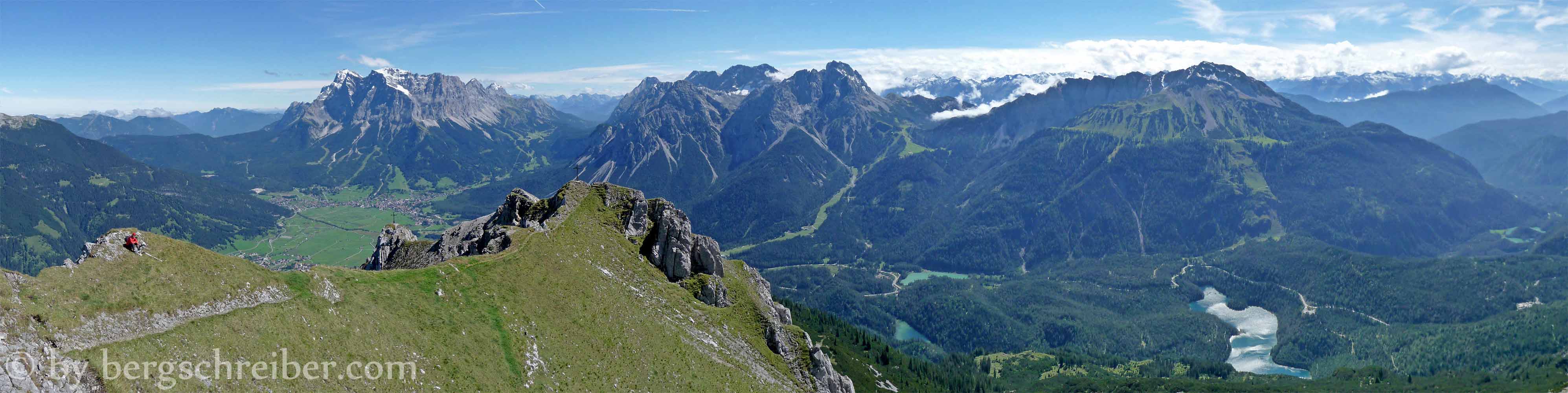 Grubigstein Gipfelschau: Wetterstein, Mieminger Berge und Fernpass-Seen